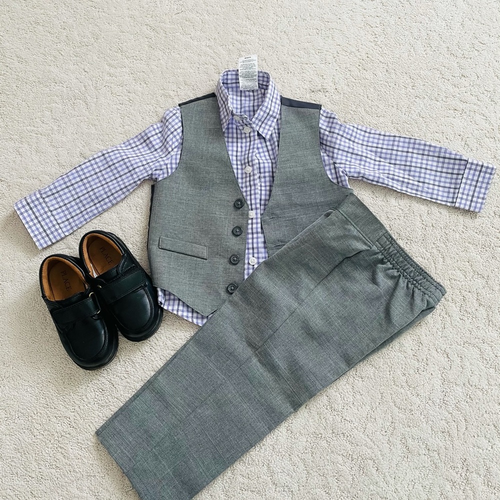 Toddler boy suit set.